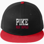 Pike Red Devils New Era Flat Bill Snapback Cap Front Thumbnail