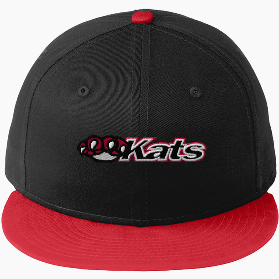 Erie Kats New Era Flat Bill Snapback Cap