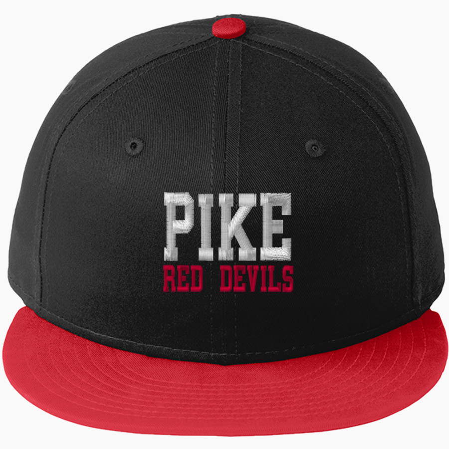 Pike Red Devils New Era Flat Bill Snapback Cap