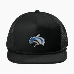 Blue Hill Bobcats <span class="pdp-name-mascot">Blue Hill Community School District Bobcats</span> New Era Foam Rope Trucker Cap Front Thumbnail