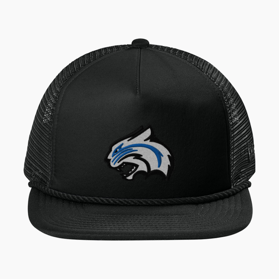 Blue Hill Bobcats <span class="pdp-name-mascot">Blue Hill Community School District Bobcats</span> New Era Foam Rope Trucker Cap