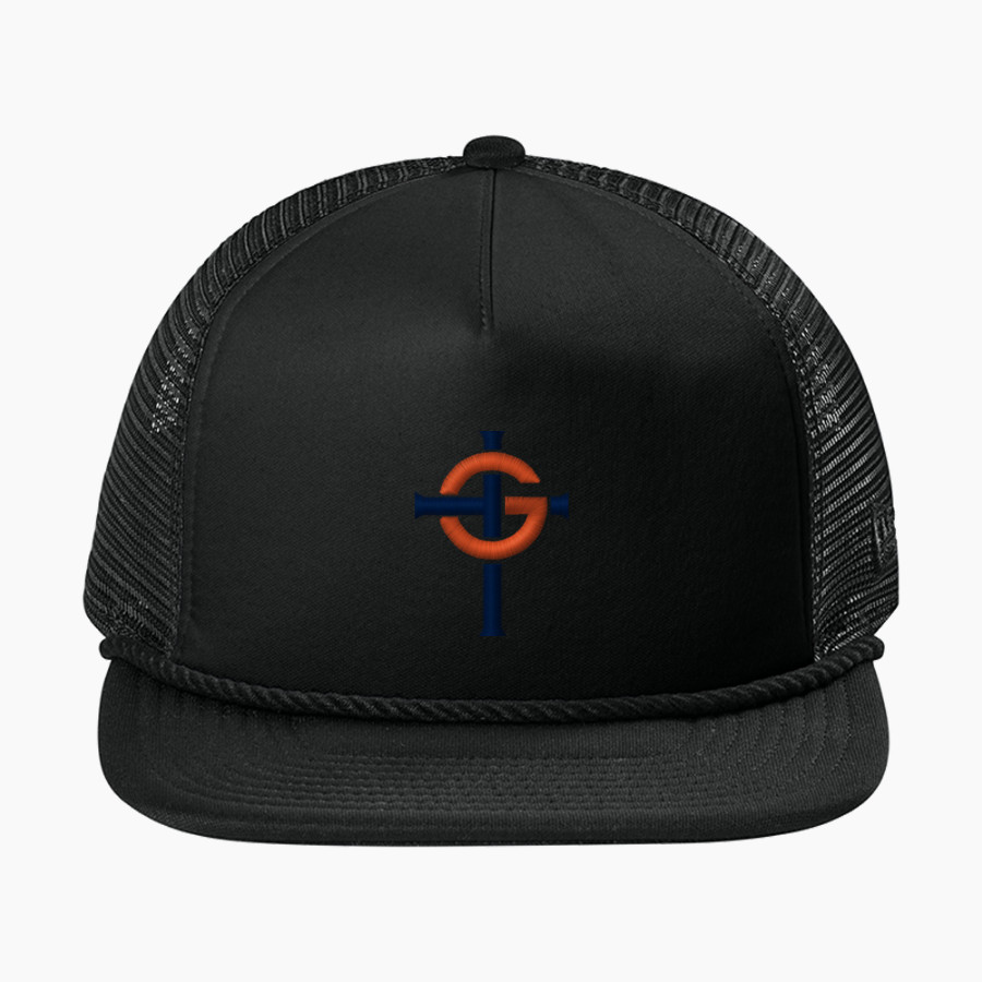 Gross Catholic HIGH SCHOOL COUGARS <span class="pdp-name-mascot">DANIEL J GROSS COUGARS</span> New Era Foam Rope Trucker Cap