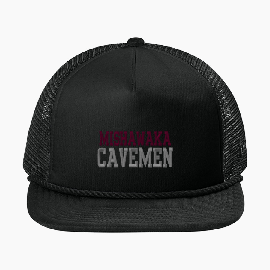Mishawaka Cavemen New Era Foam Rope Trucker Cap
