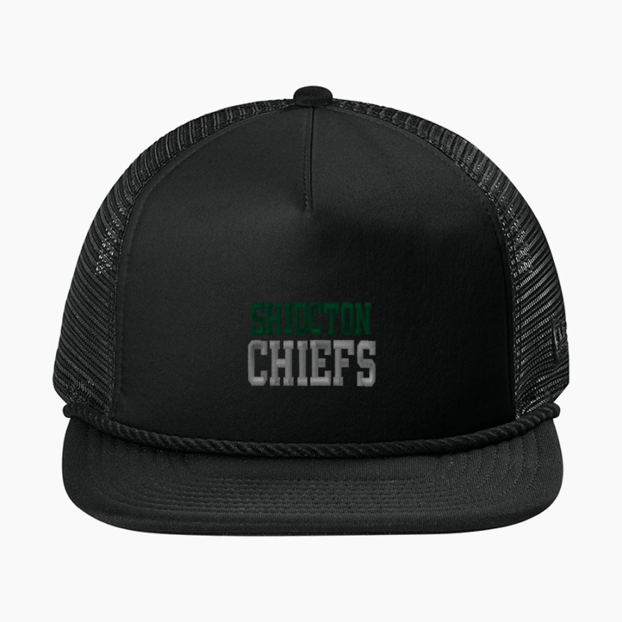 SHIOCTON HIGH SCHOOL CHIEFS <span class="pdp-name-mascot">SHIOCTON CHIEFS</span> New Era Foam Rope Trucker Cap