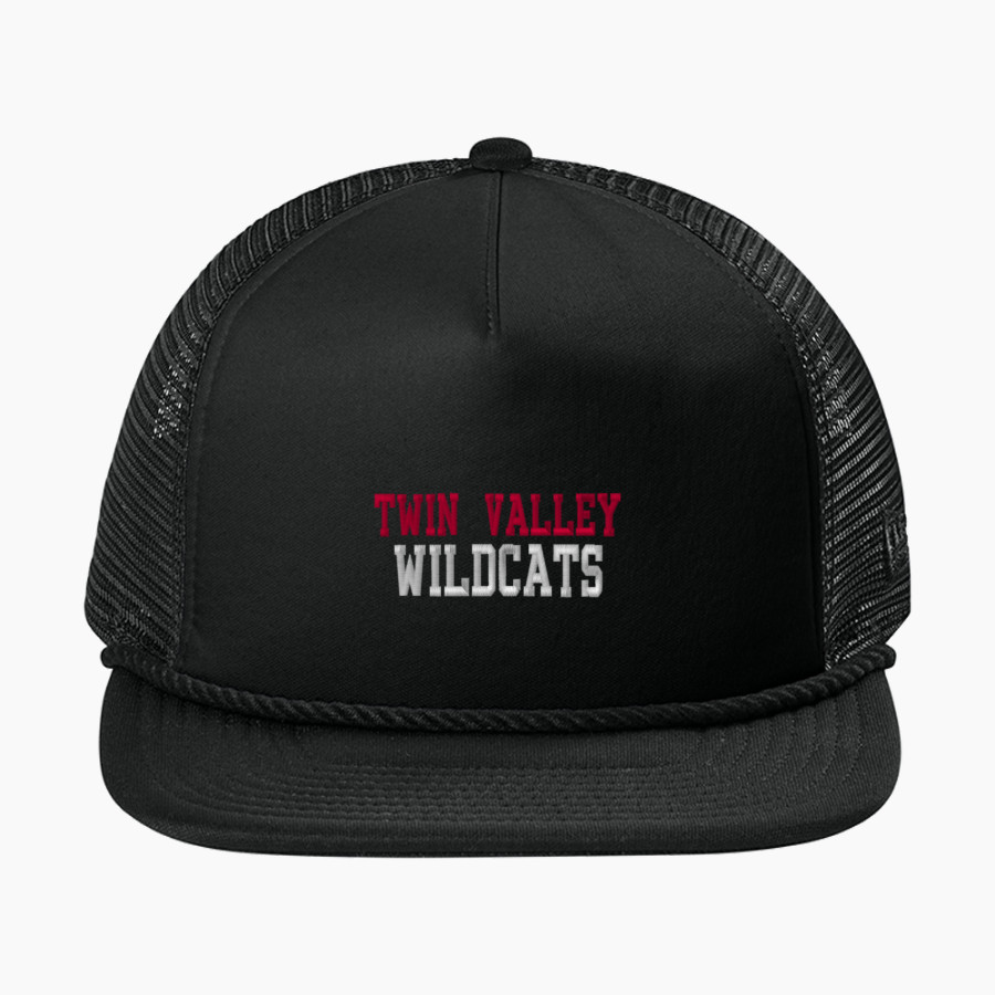 TWIN VALLEY WILDCATS New Era Foam Rope Trucker Cap