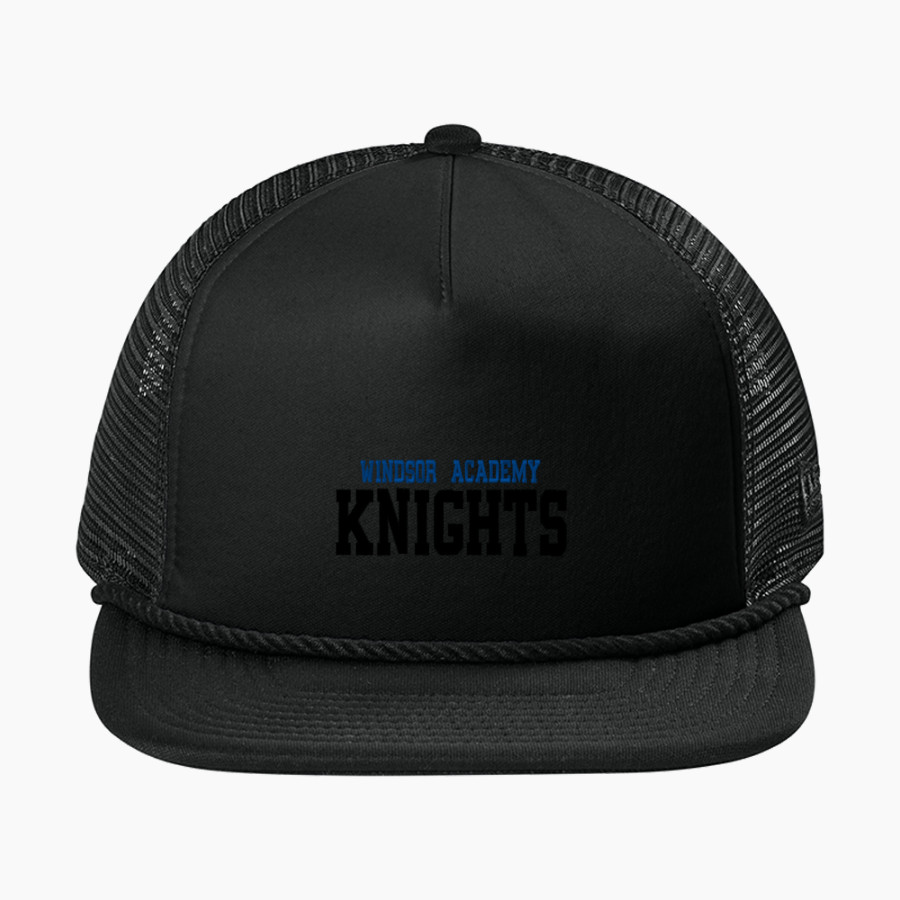 WINDSOR ACADEMY KNIGHTS <span class="pdp-name-mascot">WINDSOR ACADEMY KNIGHTS</span> New Era Foam Rope Trucker Cap