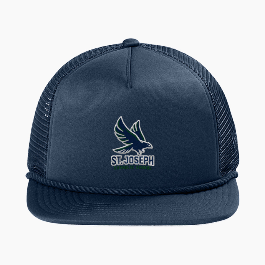 St. Joseph Catholic Falcons New Era Foam Rope Trucker Cap