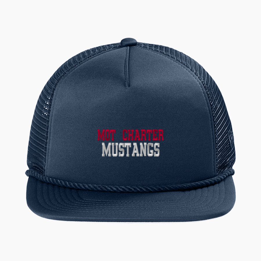MOT Charter Mustangs New Era Foam Rope Trucker Cap