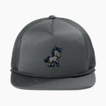 MacArthur Elementary Mustangs New Era Foam Rope Trucker Cap Front Thumbnail