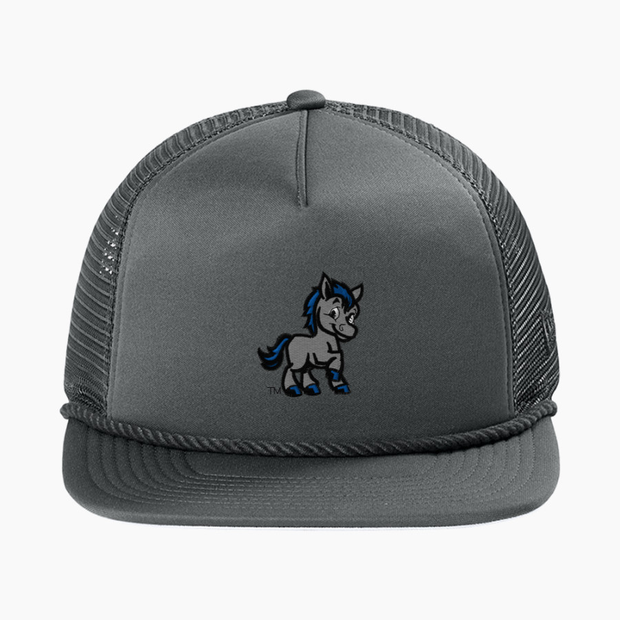 MacArthur Elementary Mustangs New Era Foam Rope Trucker Cap