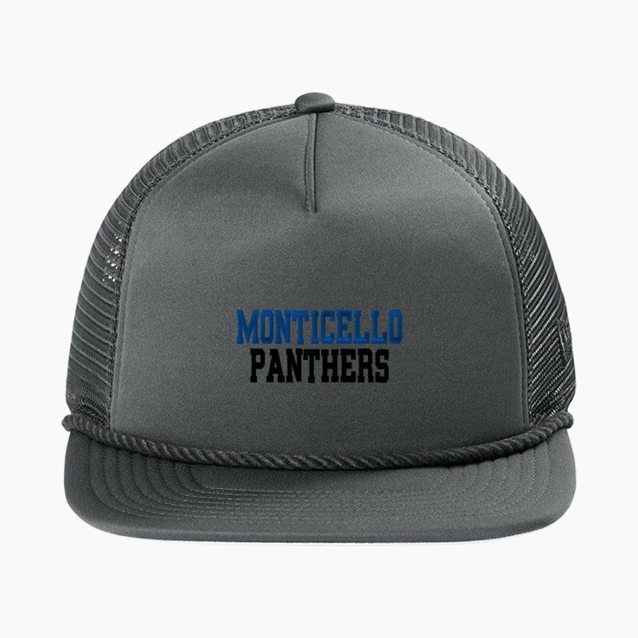 Monticello Panthers New Era Foam Rope Trucker Cap