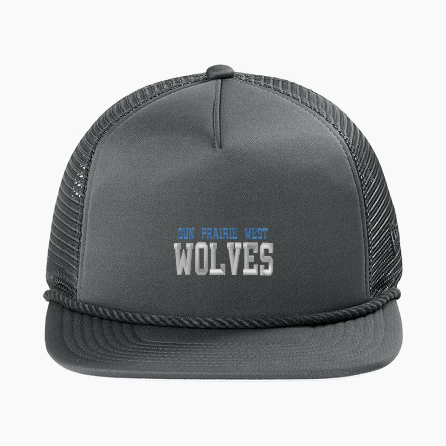 Sun Prairie West Wolves <span class="pdp-name-mascot">Sun Prairie West High School Wolves</span> New Era Foam Rope Trucker Cap