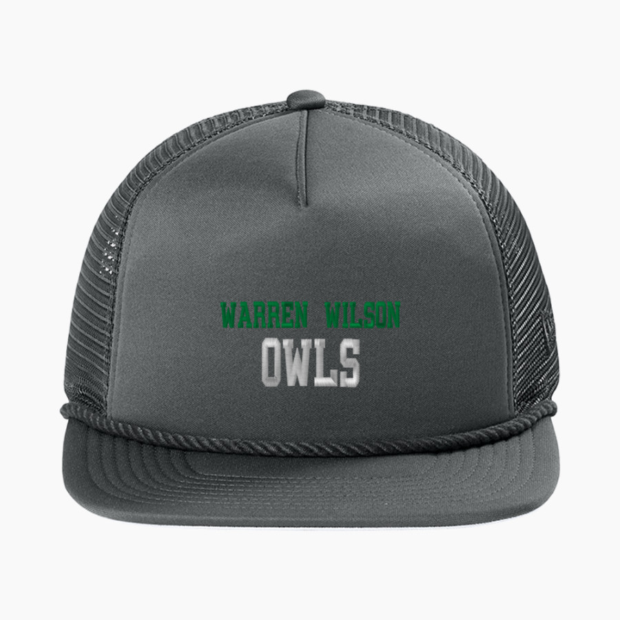 Warren Wilson Owls New Era Foam Rope Trucker Cap