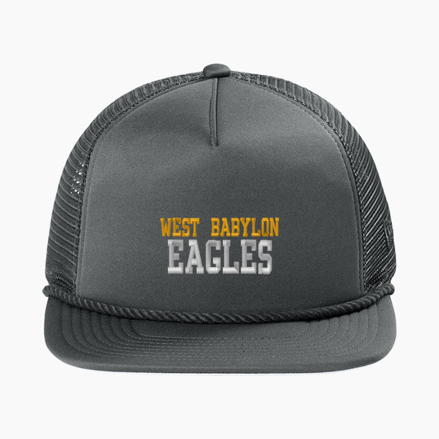 West Babylon Eagles <span class="pdp-name-mascot">West Babylon Eagles</span> New Era Foam Rope Trucker Cap