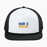 MASON CO CENTRAL HIGH SCHOOL SPARTANS New Era Foam Rope Trucker Cap Front Thumbnail