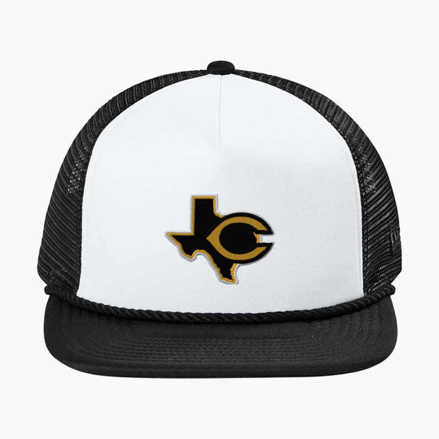 CRANDALL HIGH SCHOOL PIRATES New Era Foam Rope Trucker Cap