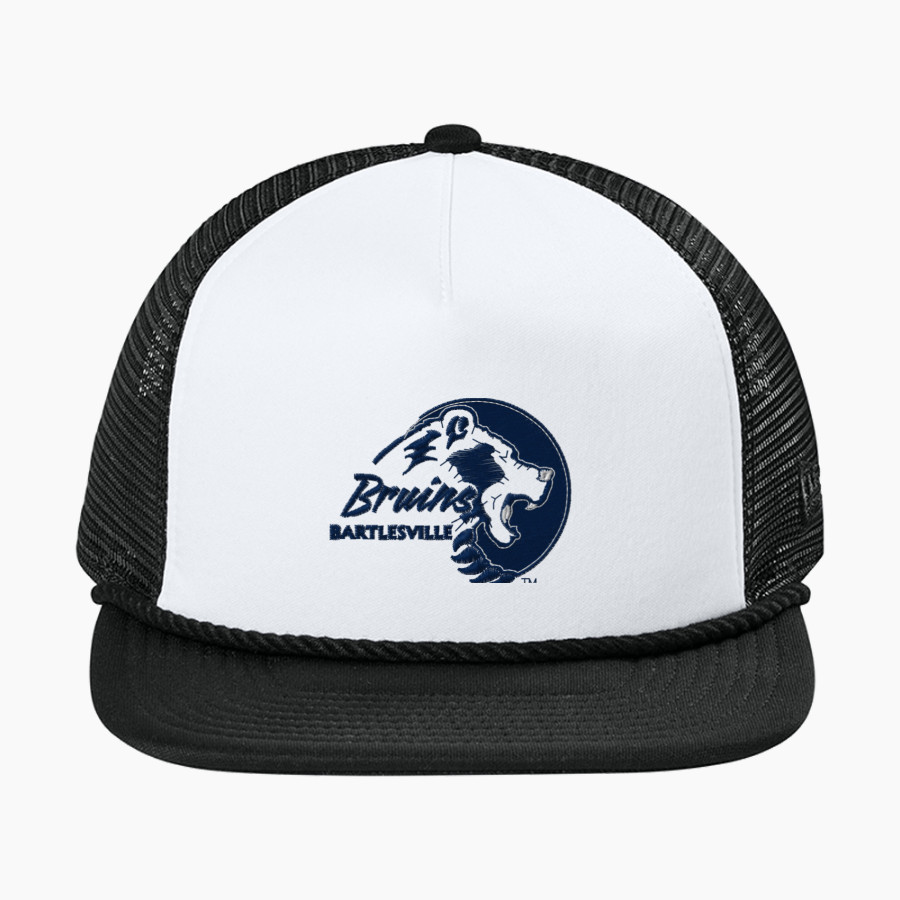 BARTLESVILLE HIGH SCHOOL BRUINS New Era Foam Rope Trucker Cap