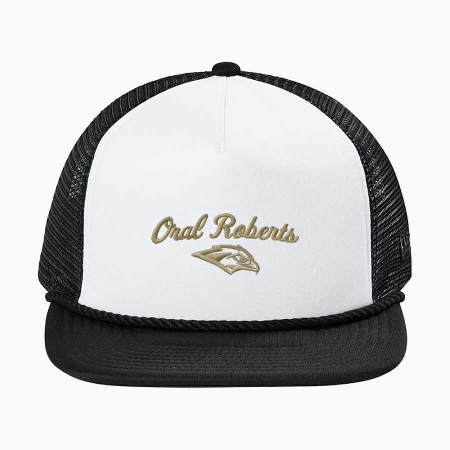 Oral Roberts Golden Eagles <span class="pdp-name-mascot">Oral Roberts Golden Eagles</span> New Era Foam Rope Trucker Cap