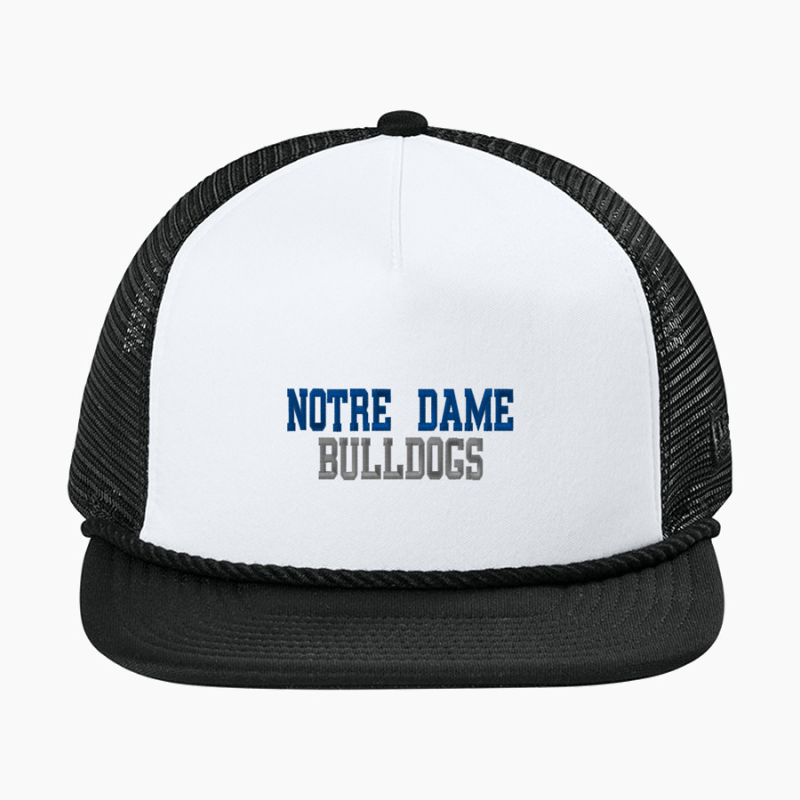 Notre Dame Bulldogs New Era Foam Rope Trucker Cap