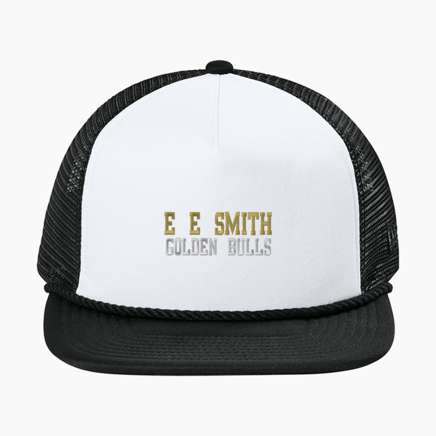E E SMITH HIGH SCHOOL GOLDEN BULLS <span class="pdp-name-mascot">E E SMITH GOLDEN BULLS</span> New Era Foam Rope Trucker Cap