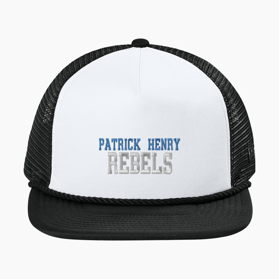 PATRICK HENRY HIGH SCHOOL REBELS <span class="pdp-name-mascot">PATRICK HENRY REBELS</span> New Era Foam Rope Trucker Cap