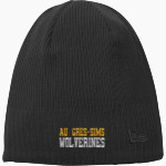 Au Gres-Sims HIGH SCHOOL WOLVERINES <span class="pdp-name-mascot">AU GRES - SIMS WOLVERINES</span> New Era Knit Beanie Front Thumbnail