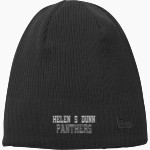 Helen S Dunn Panthers New Era Knit Beanie Front Thumbnail