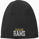 HIGHLAND HIGH SCHOOL RAMS <span class="pdp-name-mascot">HIGHLAND RAMS</span> New Era Knit Beanie Front Thumbnail