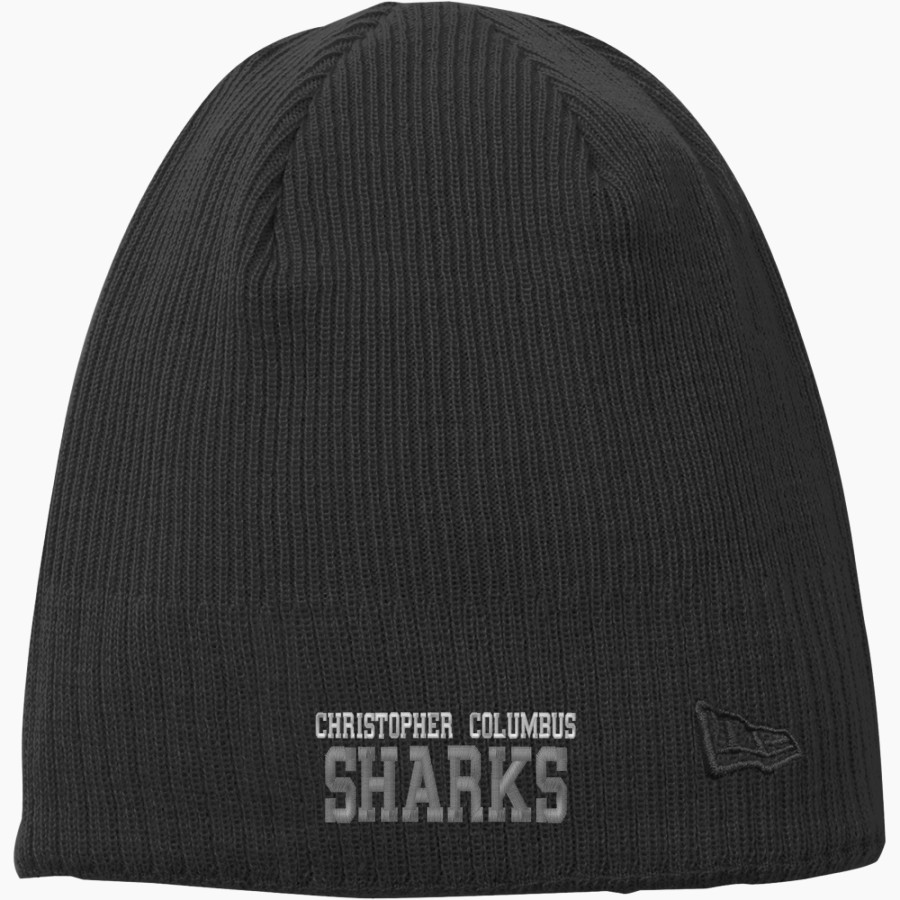CHRISTOPHER COLUMBUS HIGH SCHOOL SHARKS <span class="pdp-name-mascot">CHRISTOPHER COLUMBUS SHARKS</span> New Era Knit Beanie
