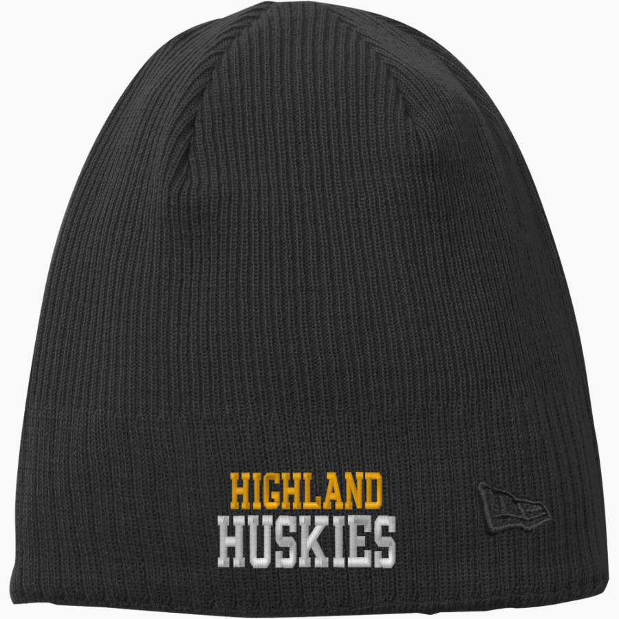 HIGHLAND HIGH SCHOOL HUSKIES New Era Knit Beanie
