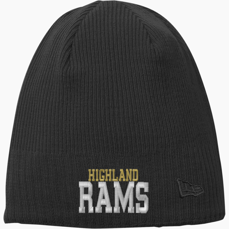 HIGHLAND HIGH SCHOOL RAMS <span class="pdp-name-mascot">HIGHLAND RAMS</span> New Era Knit Beanie