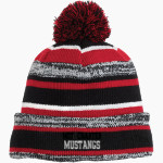 MOT Charter Mustangs New Era Sideline Beanie Front Thumbnail
