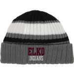 ELKO HIGH SCHOOL INDIANS <span class="pdp-name-mascot">ELKO INDIANS</span> New Era Ribbed Tailgate Beanie Front Thumbnail