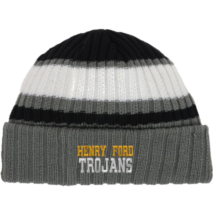 HENRY FORD HIGH SCHOOL TROJANS <span class="pdp-name-mascot">HENRY FORD TROJANS</span> New Era Ribbed Tailgate Beanie