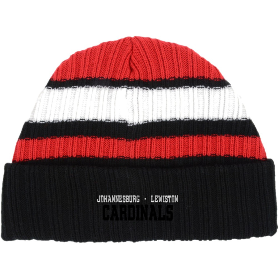 JOHANNESBURG-LEWISTON HIGH SCH CARDINALS <span class="pdp-name-mascot">JOHANNESBURG - LEWISTON CARDINALS</span> New Era Ribbed Tailgate Beanie