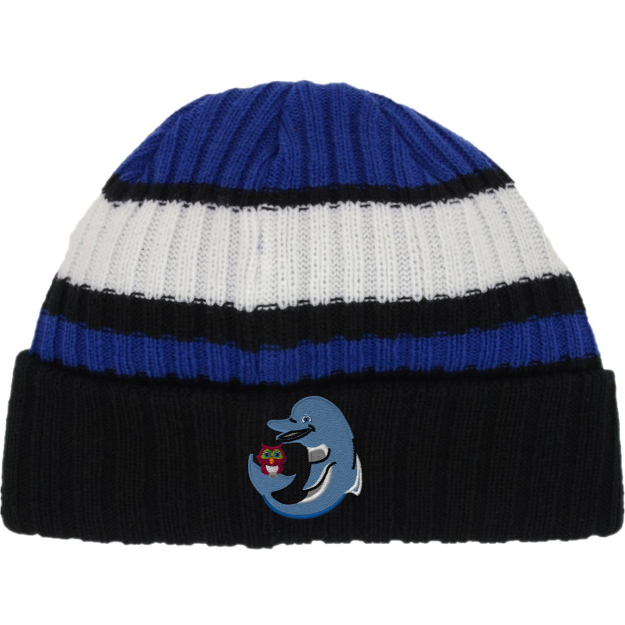 BARTLE Dolphins <span class="pdp-name-mascot">BARTLE ELEMENTARY SCHOOL Dolphins</span> New Era Ribbed Tailgate Beanie