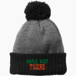 Maple West Tigers New Era Colorblock Cuffed Beanie Front Thumbnail