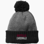 MAYVILLE HIGH SCHOOL CARDINALS <span class="pdp-name-mascot">MAYVILLE CARDINALS</span> New Era Colorblock Cuffed Beanie Front Thumbnail