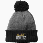 MILLBURY SR HIGH SCHOOL WOOLIES New Era Colorblock Cuffed Beanie Front Thumbnail