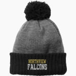 Northview Falcons <span class="pdp-name-mascot">Northview Middle School Falcons</span> New Era Colorblock Cuffed Beanie Front Thumbnail
