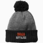 ONAGA HIGH SCHOOL BUFFALOES <span class="pdp-name-mascot">ONAGA BUFFALOES</span> New Era Colorblock Cuffed Beanie Front Thumbnail