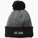 Jamesville DeWitt Red Rams <span class="pdp-name-mascot">Jamesville DeWitt Red Rams or JD Red Rams</span> New Era Colorblock Cuffed Beanie Front Thumbnail