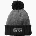Washington Pam Pack <span class="pdp-name-mascot">Washington High School Pam Pack</span> New Era Colorblock Cuffed Beanie Front Thumbnail