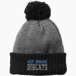 WEST BROWARD HIGH SCHOOL BOBCATS <span class="pdp-name-mascot">WEST BROWARD BOBCATS</span> New Era Colorblock Cuffed Beanie Front Thumbnail