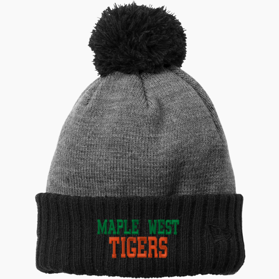 Maple West Tigers New Era Colorblock Cuffed Beanie
