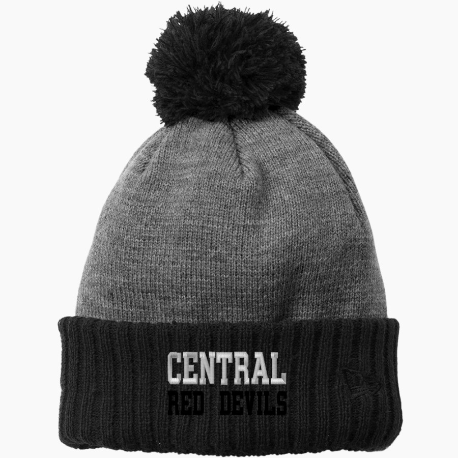 CENTRAL HIGH SCHOOL RED DEVILS <span class="pdp-name-mascot">CENTRAL RED DEVILS</span> New Era Colorblock Cuffed Beanie