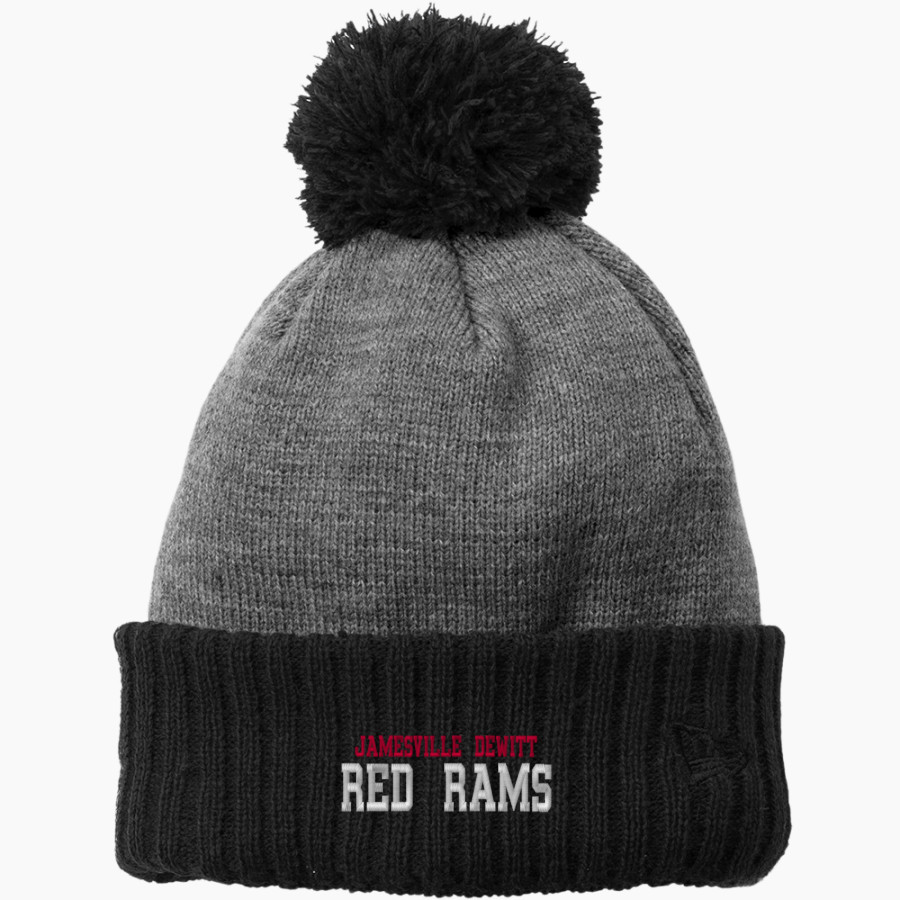 Jamesville DeWitt Red Rams <span class="pdp-name-mascot">Jamesville DeWitt Red Rams or JD Red Rams</span> New Era Colorblock Cuffed Beanie