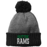 Hayfork Rams Sideline Store <span class="pdp-name-mascot">Hayfork Rams</span> New Era Colorblock Cuffed Beanie Front Thumbnail