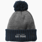 MANHEIM TOWNSHIP HIGH SCHOOL BLUE STREAKS <span class="pdp-name-mascot">MANHEIM TOWNSHIP BLUE STREAKS</span> New Era Colorblock Cuffed Beanie Front Thumbnail