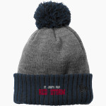 St. John's Prep Red Storm New Era Colorblock Cuffed Beanie Front Thumbnail